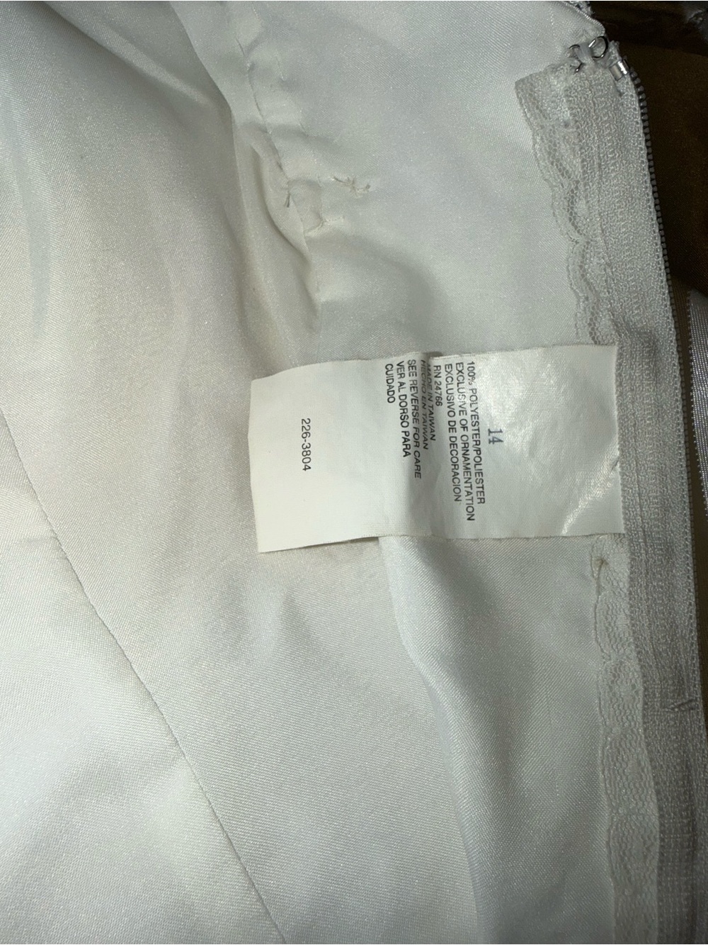 Beautiful Vintage 90s Alfred Angelo Satin Wedding Gown - Picture 7 of 7
